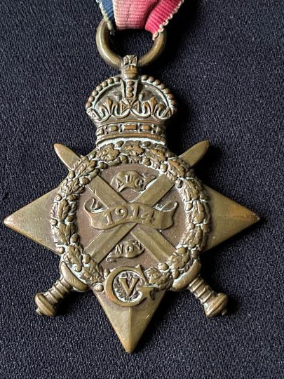 WW1 - 1914 Mons Star with Clasp Trio Notts & Derby Regiment | Medals ...